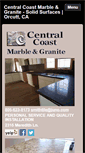 Mobile Screenshot of centralcoastmarbleandgranite.com